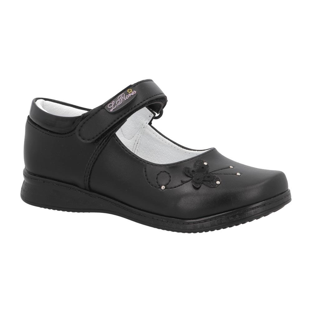 Foto 2 | Flats Niña Lady Flores Formal Escolar Negro