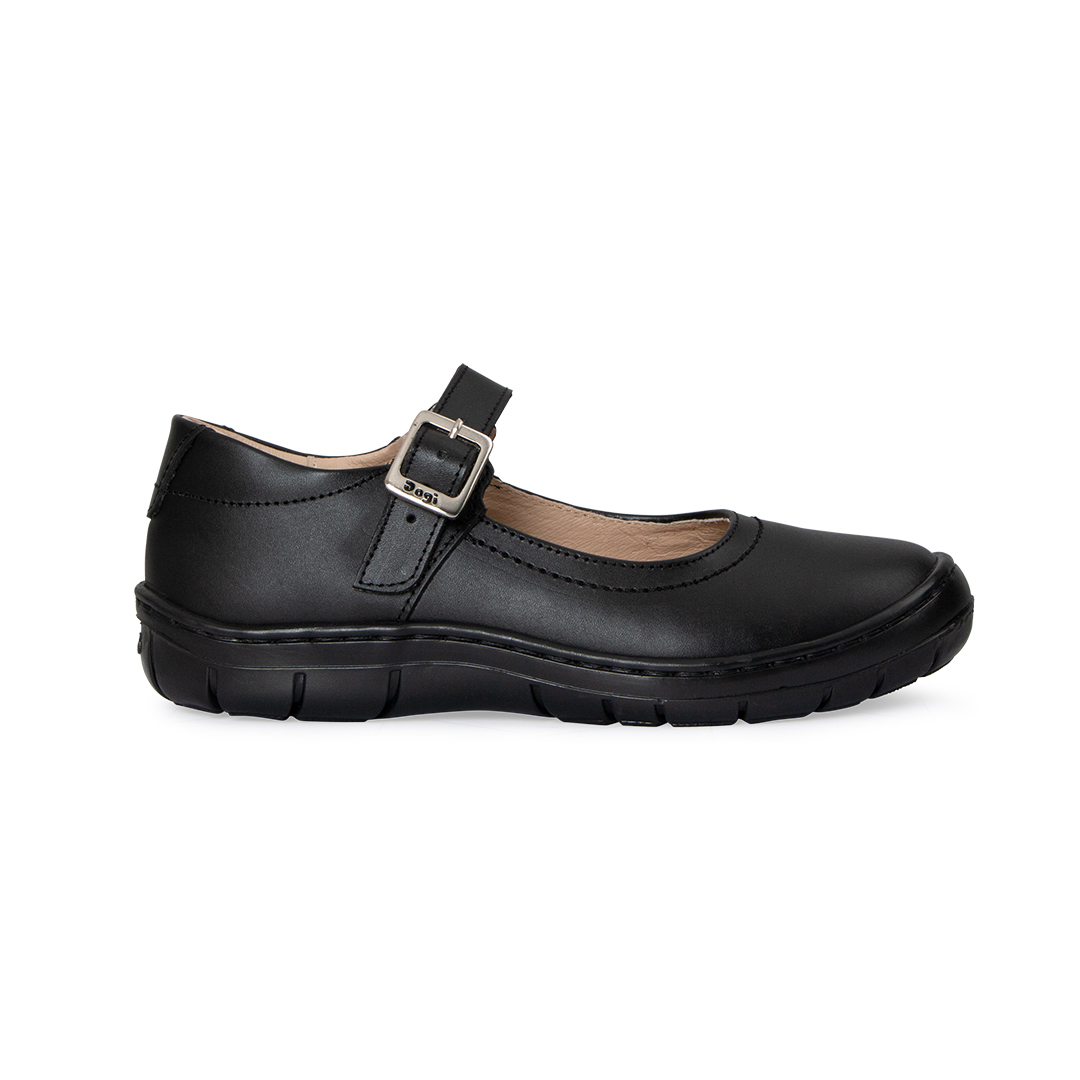 Foto 2 | Zapato Escolar Mary Jane de Piel Dogi Alex Negro para Niña