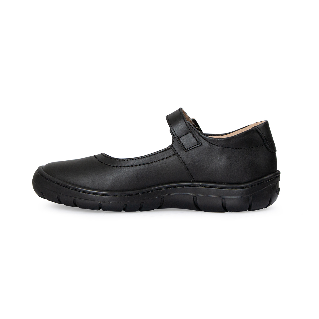 Foto 4 pulgar | Zapato Escolar Mary Jane de Piel Dogi Alex Negro para Niña