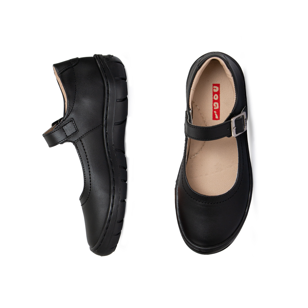 Foto 5 pulgar | Zapato Escolar Mary Jane de Piel Dogi Alex Negro para Niña