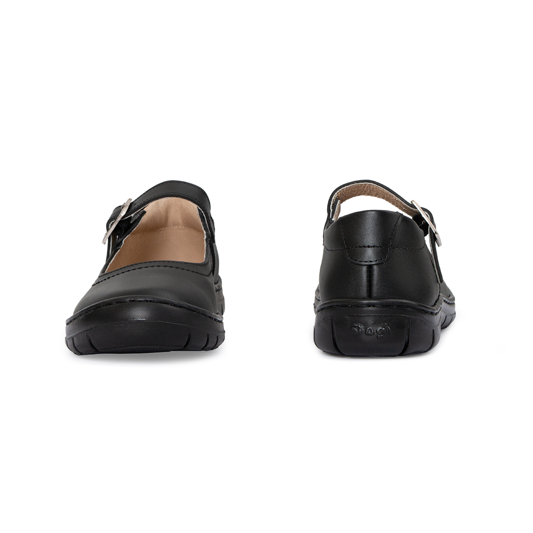 Foto 5 | Zapato Escolar Mary Jane de Piel Dogi Alex Negro para Niña