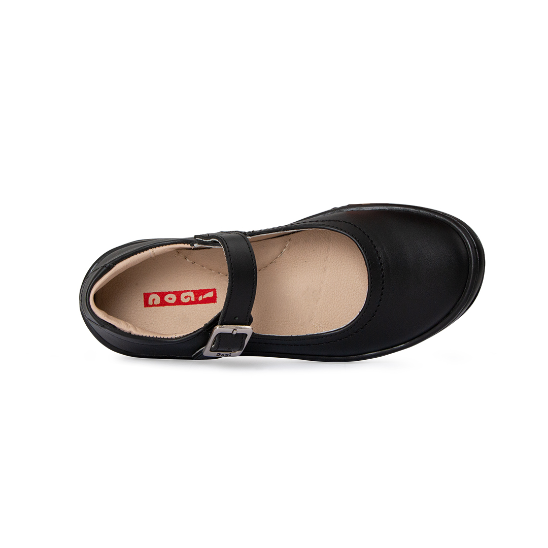 Foto 6 | Zapato Escolar Mary Jane de Piel Dogi Alex Negro para Niña