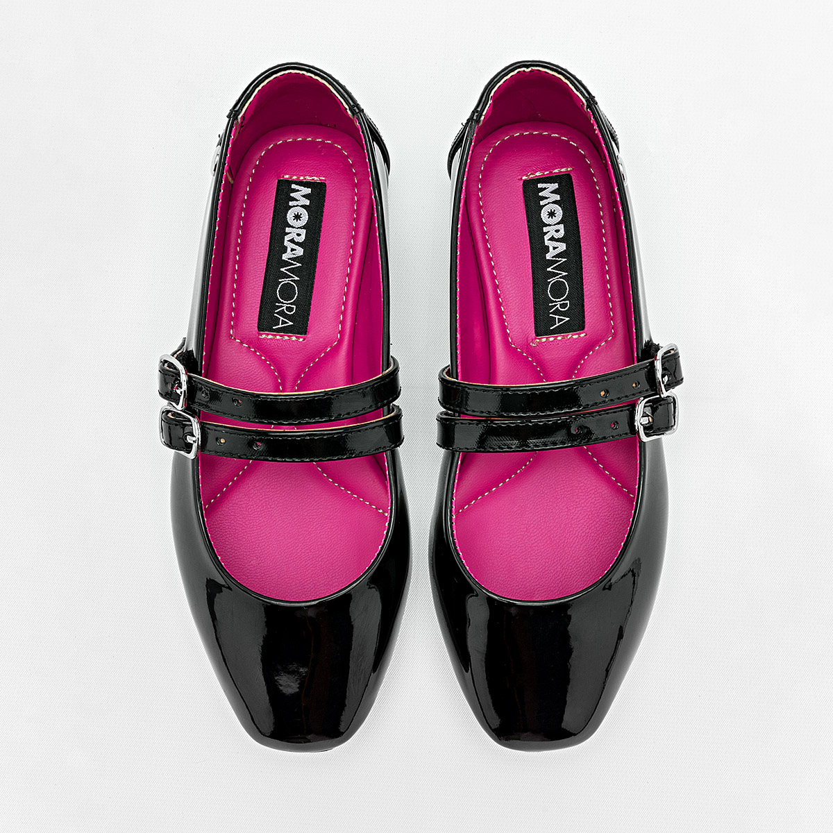 Moramora Balerina Para Niña Negro Charol Cod.132357