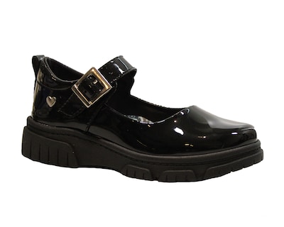 Foto 1 | Zapato Escolar Blasito 24e151 Negro De Charol Para Niña