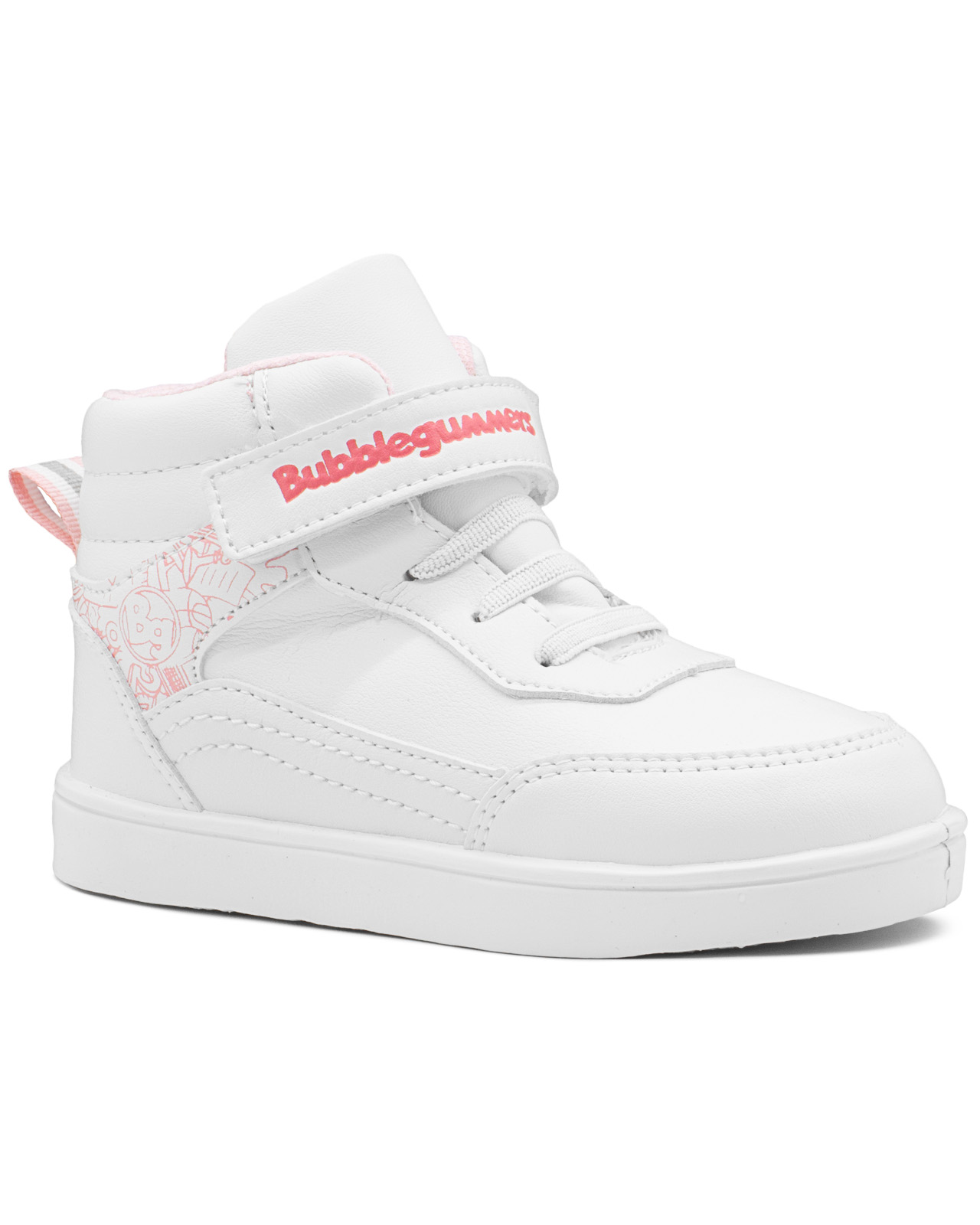 Foto 2 pulgar | Tenis Bota Escolar Bubble Gummers Niño Jucca Blanco/rosa