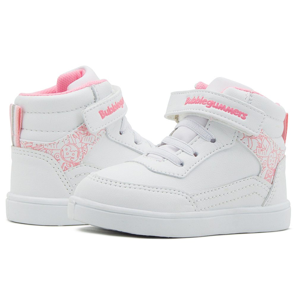 Foto 6 pulgar | Tenis Bota Escolar Bubble Gummers Niño Jucca Blanco/rosa