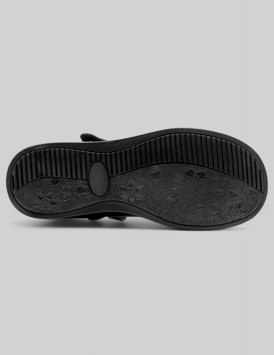 Foto 5 pulgar | Escolar Exterior Piel Color Negro Para Niña De Rbcollection
