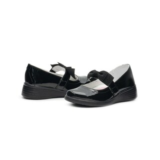 Foto 2 | Zapato Escolar Para Niña Yuyin Charol Moñito Soporte Arco Negro