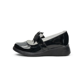 Foto 5 | Zapato Escolar Para Niña Yuyin Charol Moñito Soporte Arco Negro