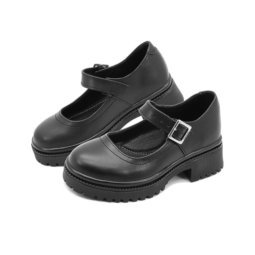Foto 3 pulgar | Zapato Escolar Yuyin Para Niña Casual Antiderrapante 18-21.5 Negro