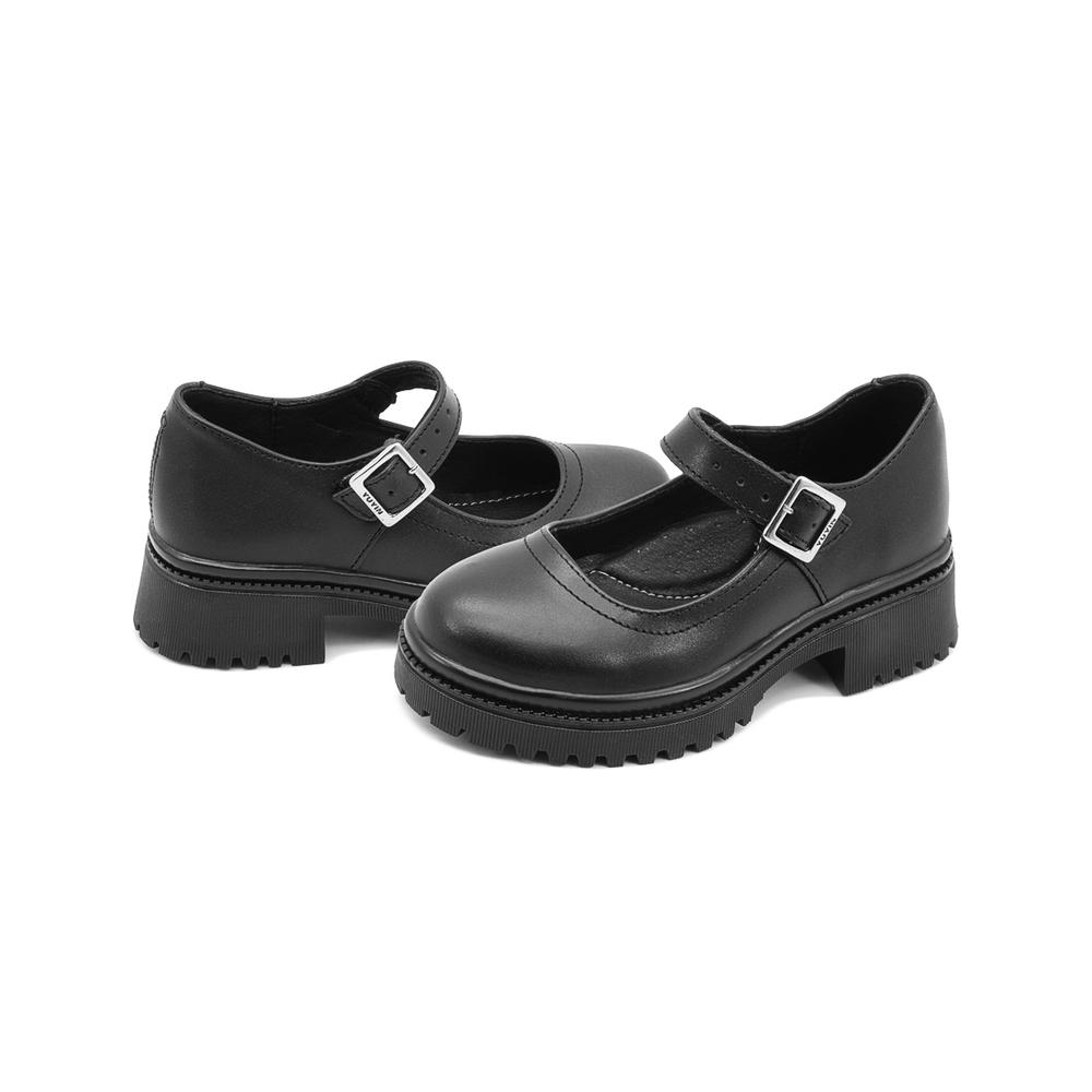 Foto 4 pulgar | Zapato Escolar Yuyin Para Niña Casual Antiderrapante 18-21.5 Negro