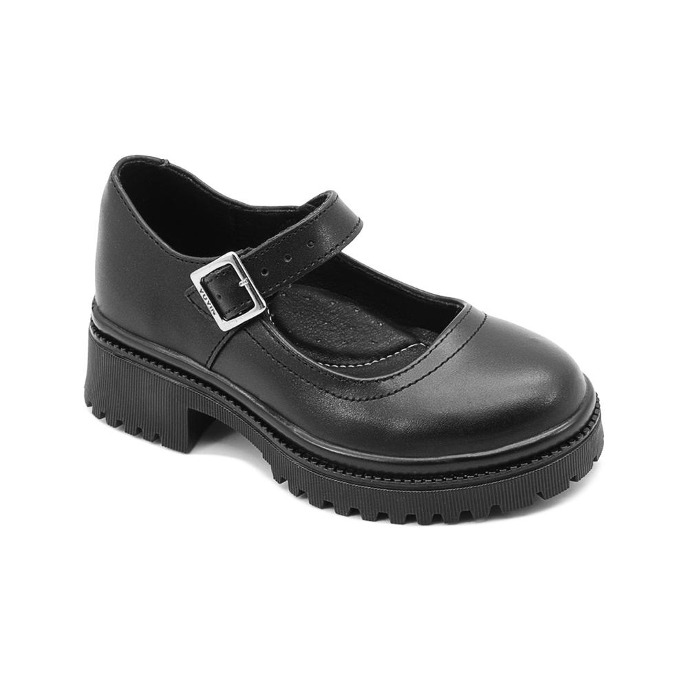 Foto 6 pulgar | Zapato Escolar Yuyin Para Niña Casual Antiderrapante 18-21.5 Negro