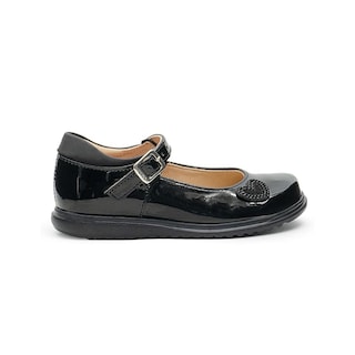 Foto 6 | Zapato Escolar Para Niña Yuyin Charol Negro Corazón Brillos Negro