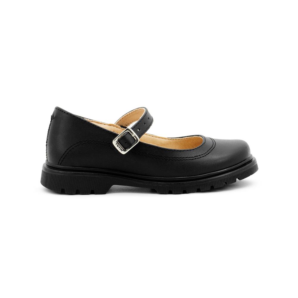 Foto 2 pulgar | Zapato Escolar Yuyin Para Niña Ajuste Hebilla Antiderrapante Negro