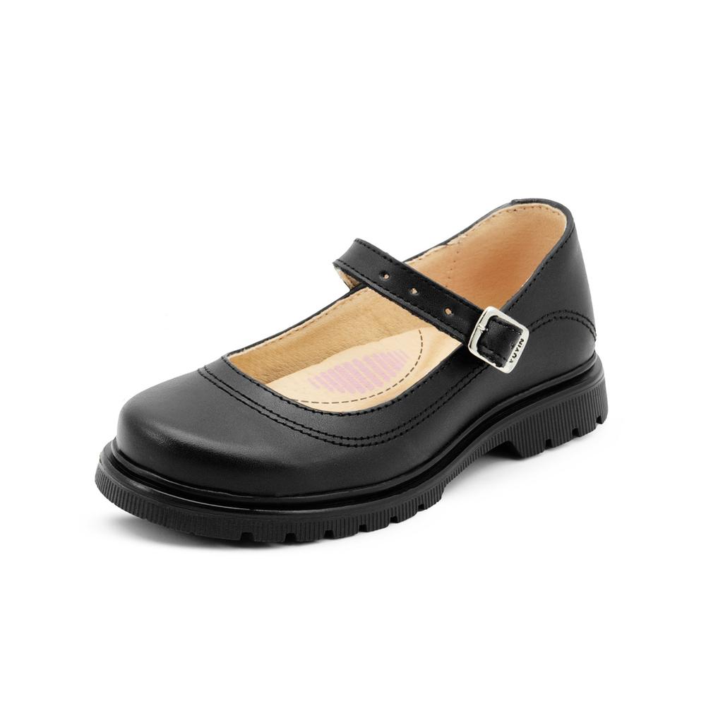 Foto 5 pulgar | Zapato Escolar Yuyin Para Niña Ajuste Hebilla Antiderrapante Negro