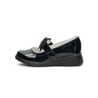 Foto 5 | Zapato Escolar Para Niña Yuyin Charol Moñito Boton Antishock Negro