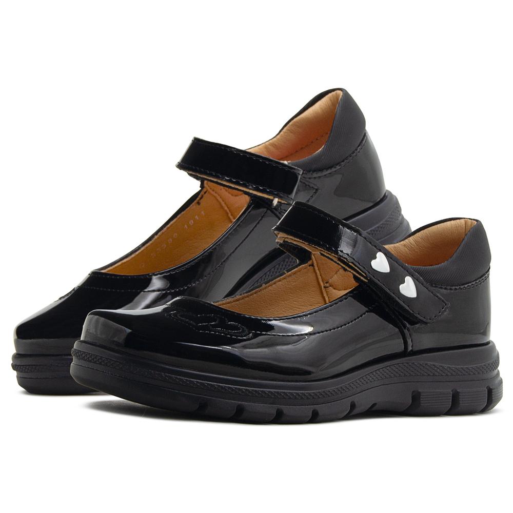 Foto 2 pulgar | Zapato Escolar Yuyin Para Niñas Elegante Piel Charol 16-21.5 Negro