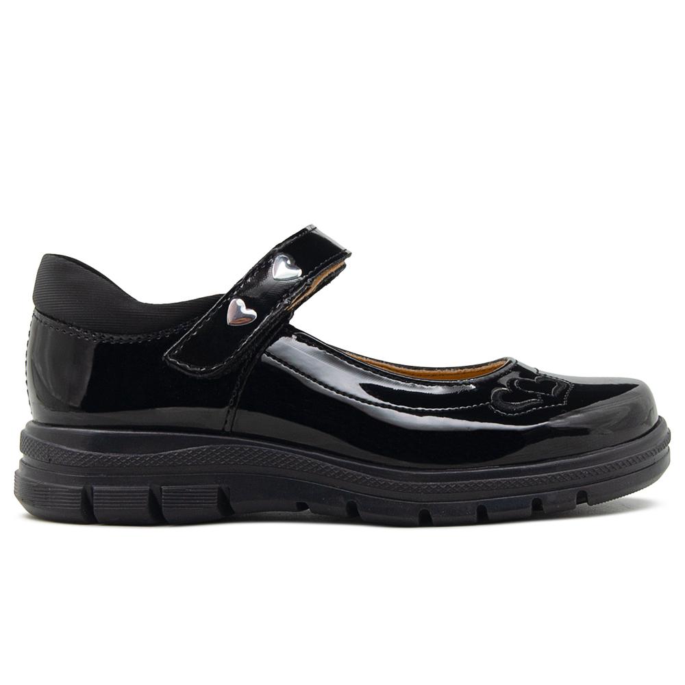 Foto 6 pulgar | Zapato Escolar Yuyin Para Niñas Elegante Piel Charol 16-21.5 Negro