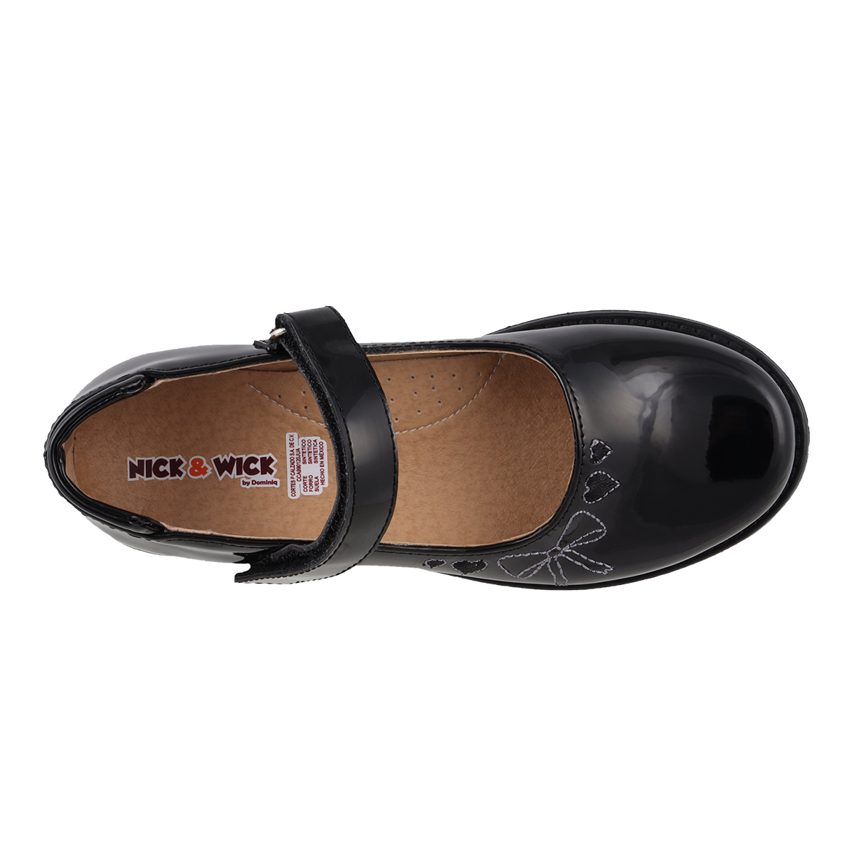 Foto 4 | Zapato Escolar Nick & Wick 4133 Color Charol Negro Para Niña