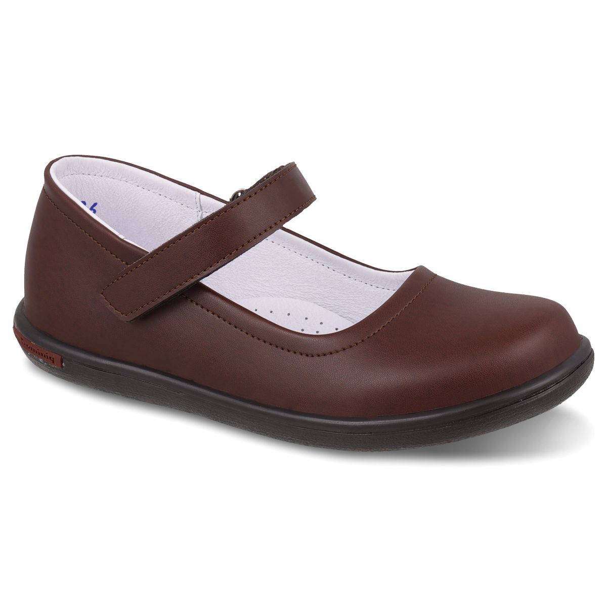 Zapato Escolar Dominiq 626 Color Café Para Niña