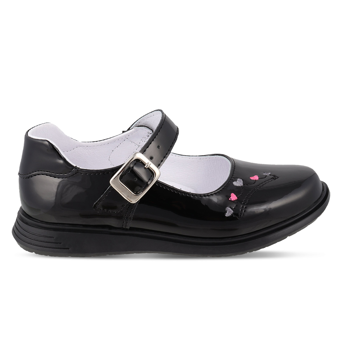 Foto 3 pulgar | Zapato Escolar Dominiq Charol Negro para Niña
