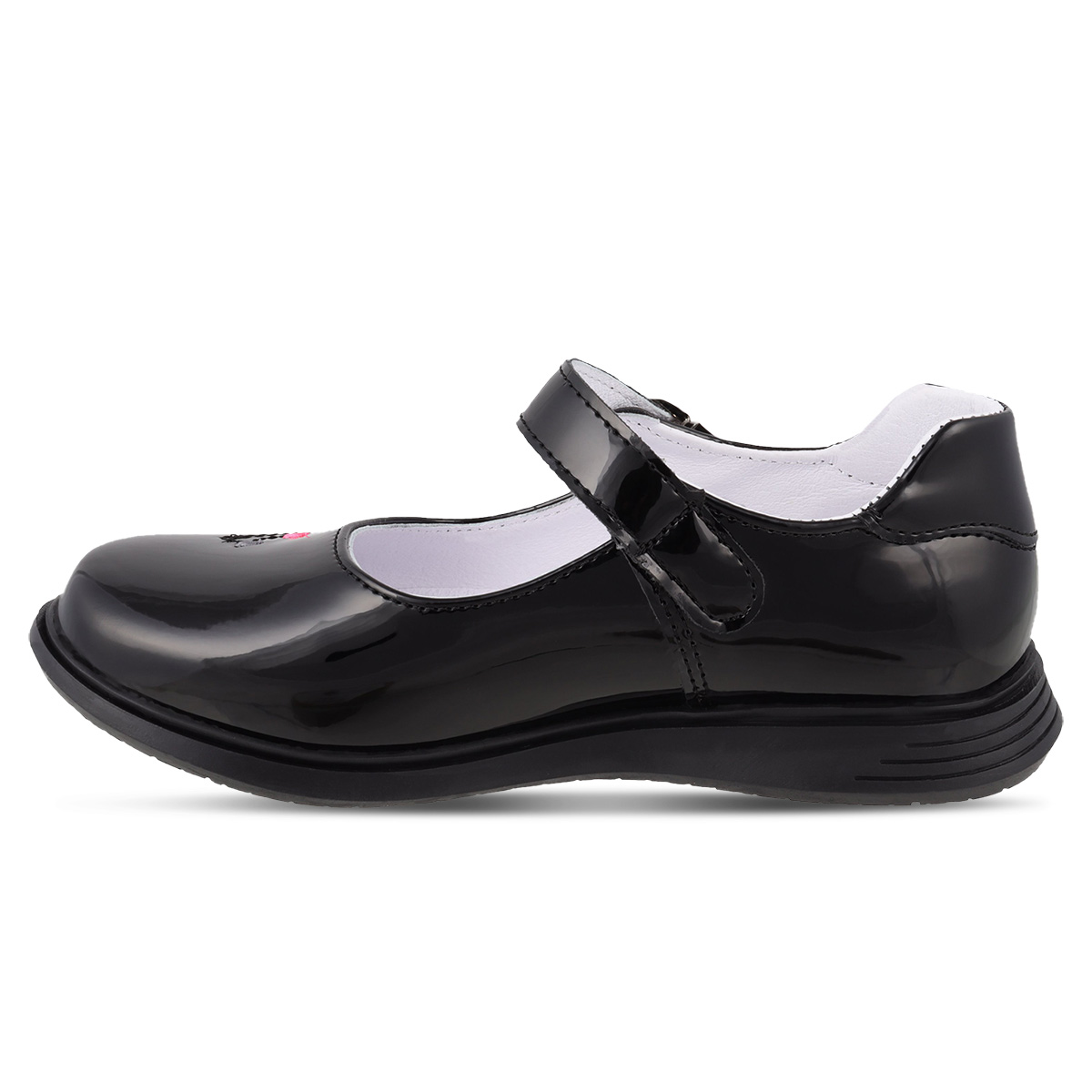 Foto 4 pulgar | Zapato Escolar Dominiq Charol Negro para Niña