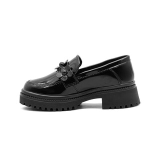 Foto 6 | Zapato Mocasín Escolar Yuyin Para Niña Formal Antiderrapante Negro