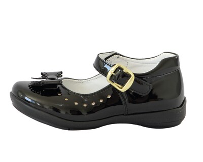 Foto 2 | Zapato Escolar Kuali Shoes Cleo 21 462 de Charol Negros para Niña