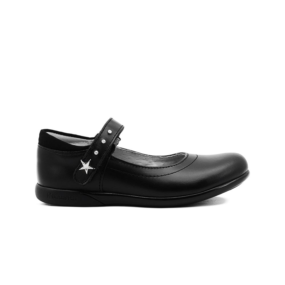 Foto 7 pulgar | Zapato Escolar Para Niña Karsten Negro Antiderrapante Comodo Negro