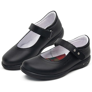 Foto 1 | Zapato Escolar Chabelo Para Niña Con Arco Velcro En Negro Negro