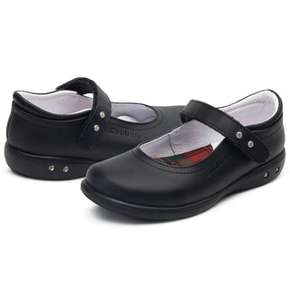 Foto 2 | Zapato Escolar Chabelo Para Niña Con Arco Velcro En Negro Negro