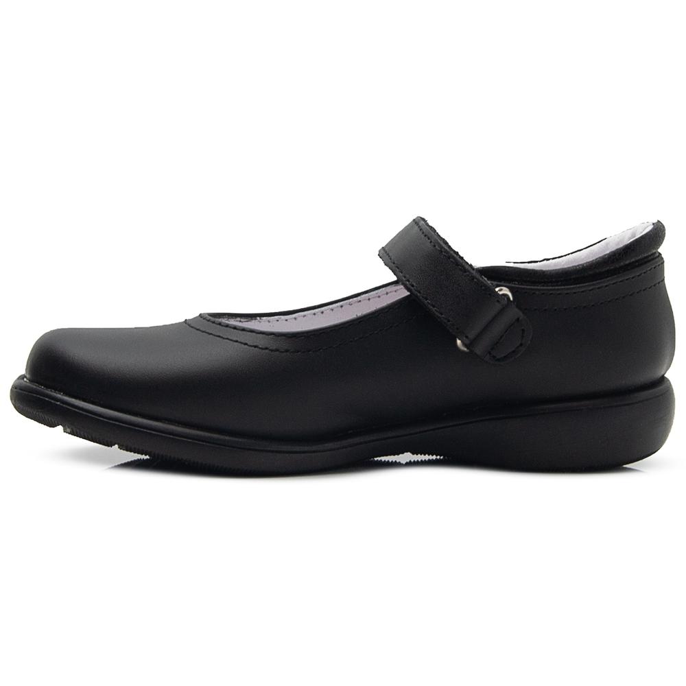 Foto 6 pulgar | Zapato Escolar Chabelo Para Niña Con Arco Velcro En Negro Negro