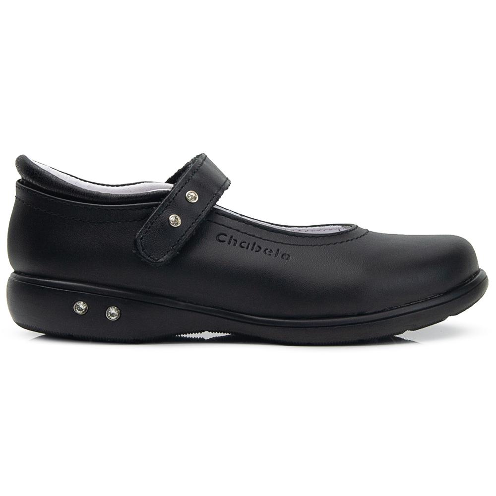 Foto 7 pulgar | Zapato Escolar Chabelo Para Niña Con Arco Velcro En Negro Negro