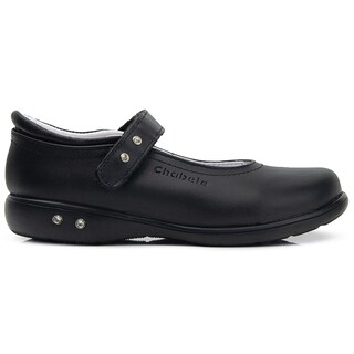 Foto 6 | Zapato Escolar Chabelo Para Niña Con Arco Velcro En Negro Negro