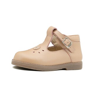 Foto 3 | Zapato Para Niña Dogi De Piel Rosa Florecita Soporte Arco Rosa