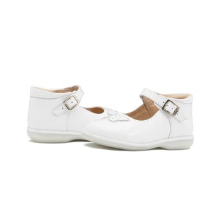 Foto 2 | Zapato Botita Para Niña Dogi Bautizo Charol Blanco Mariposa Blanco