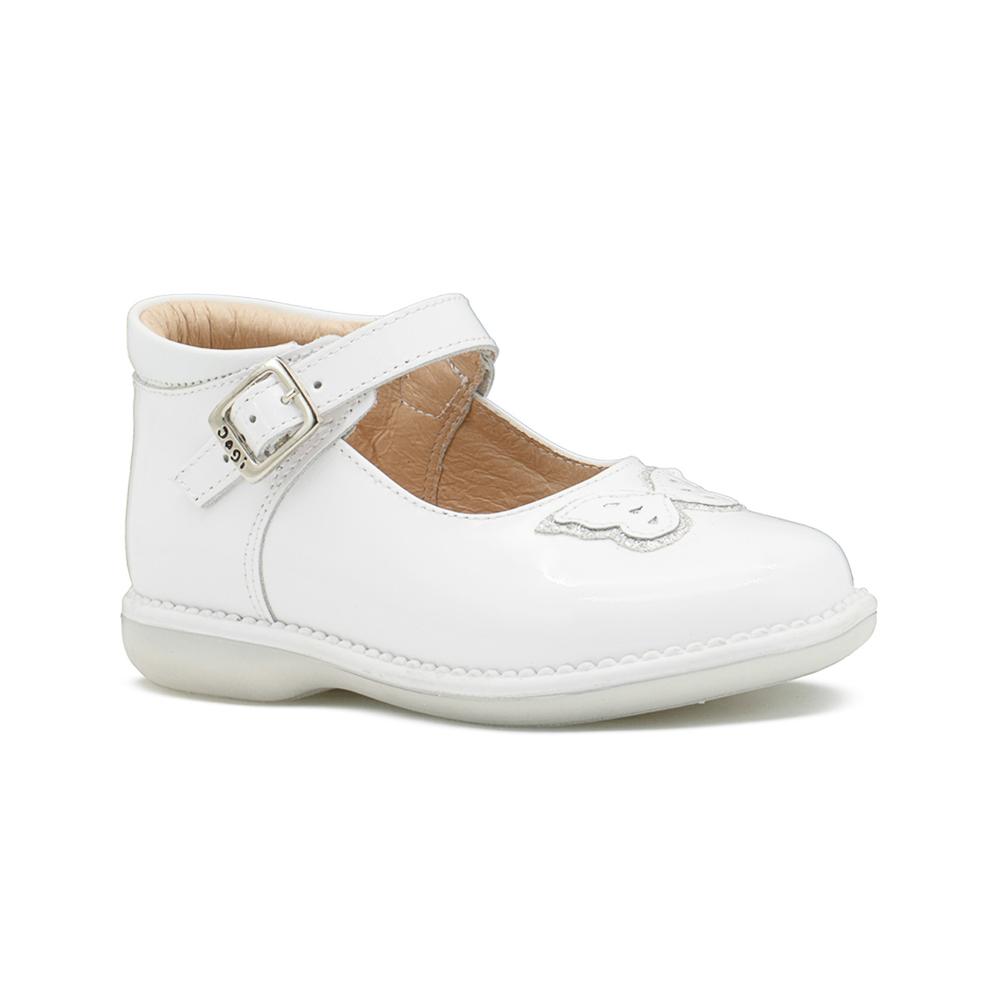 Foto 4 | Zapato Botita Para Niña Dogi Bautizo Charol Blanco Mariposa Blanco