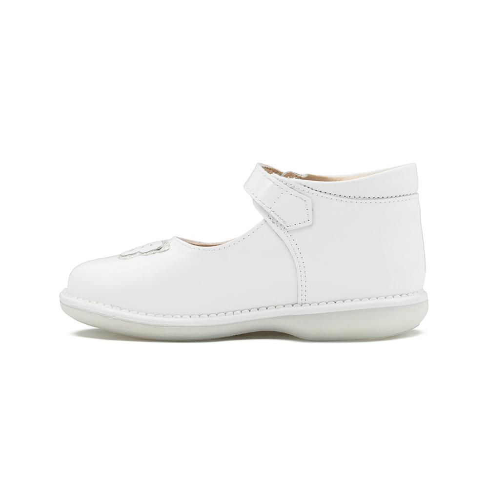 Foto 6 pulgar | Zapato Botita Para Niña Dogi Bautizo Charol Blanco Mariposa Blanco