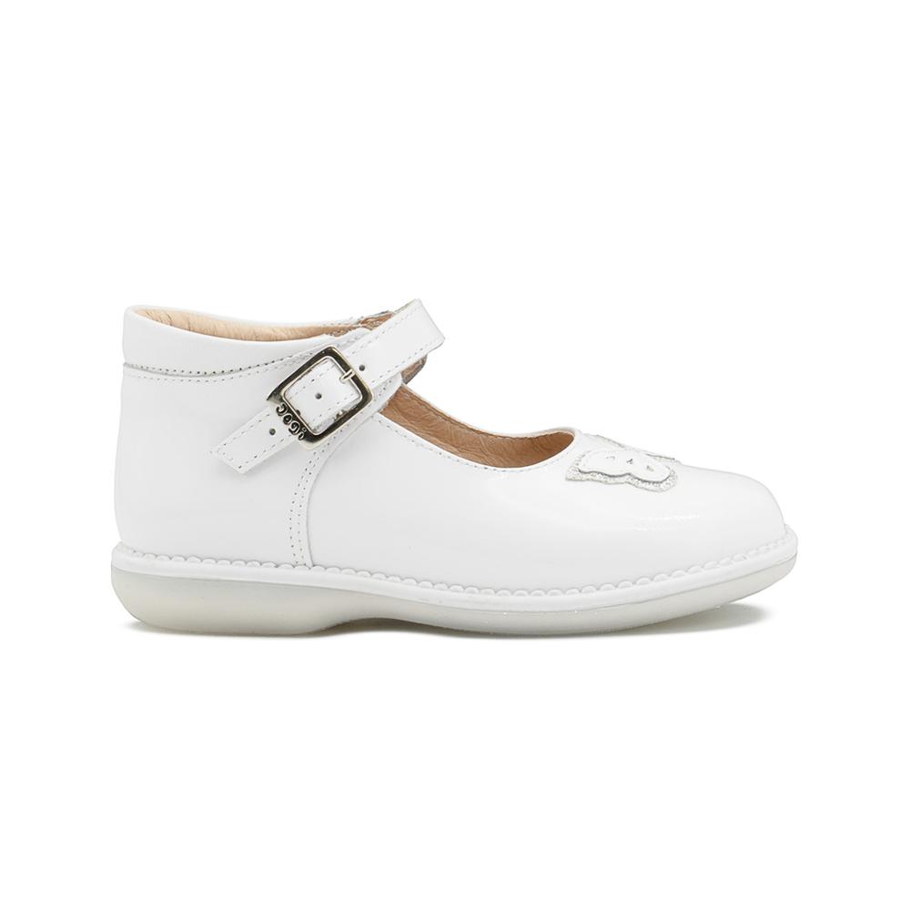 Foto 7 pulgar | Zapato Botita Para Niña Dogi Bautizo Charol Blanco Mariposa Blanco