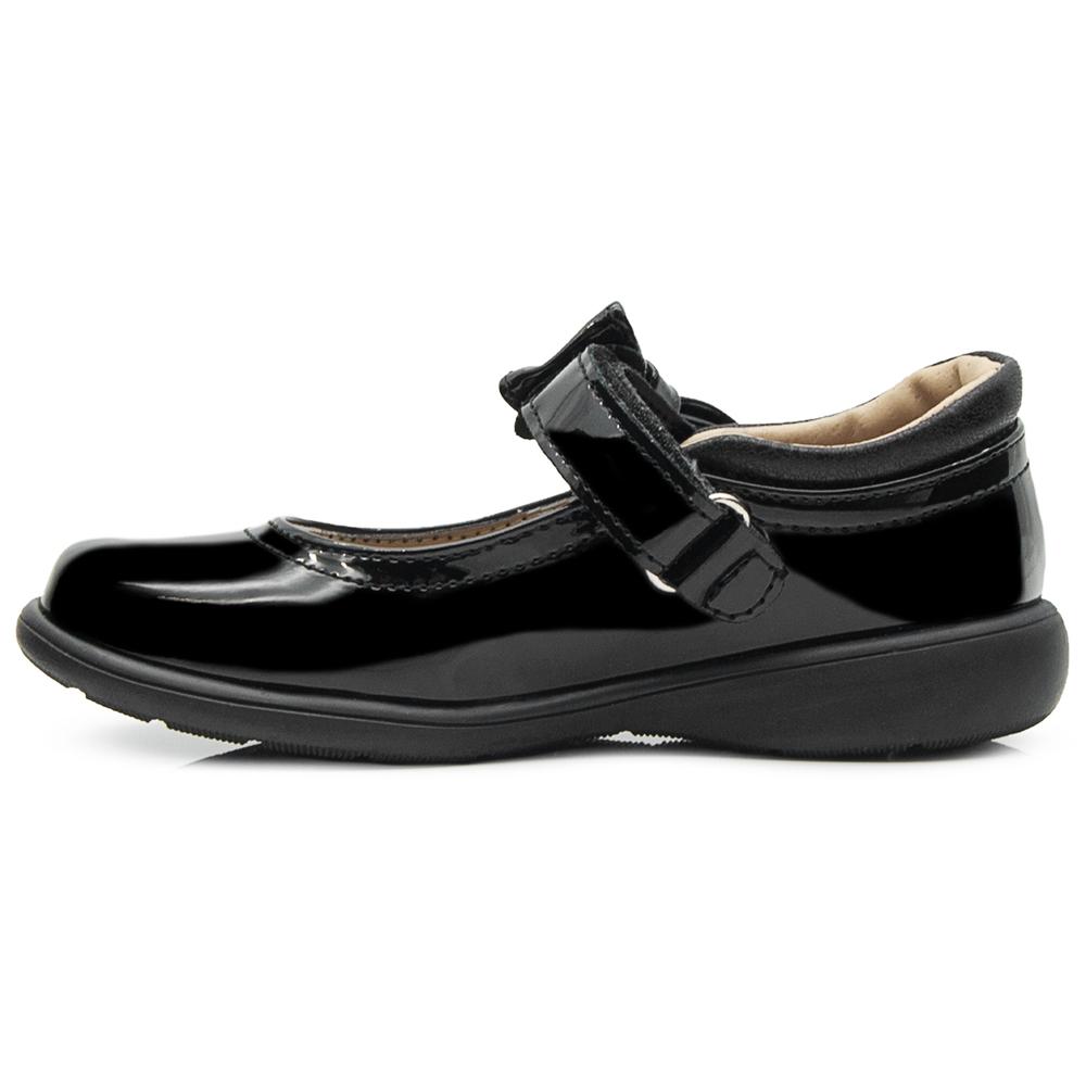 Foto 6 pulgar | Zapato Escolar Chabelo Para Niña Con Arco Velcro Moño Negro Negro