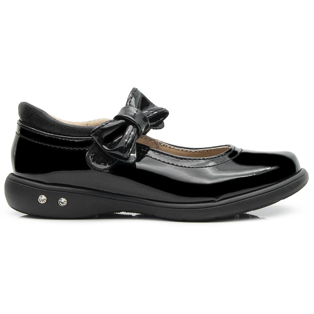 Foto 7 pulgar | Zapato Escolar Chabelo Para Niña Con Arco Velcro Moño Negro Negro