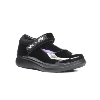 Foto 4 | Zapato Escolar Para Niña Vavito Charol Negro Antiderrapante Negro