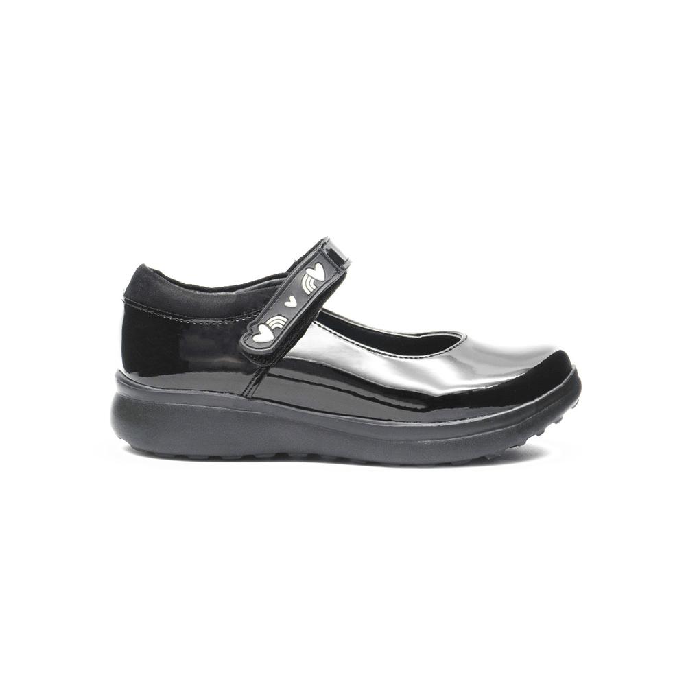 Foto 7 pulgar | Zapato Escolar Para Niña Vavito Charol Negro Antiderrapante Negro