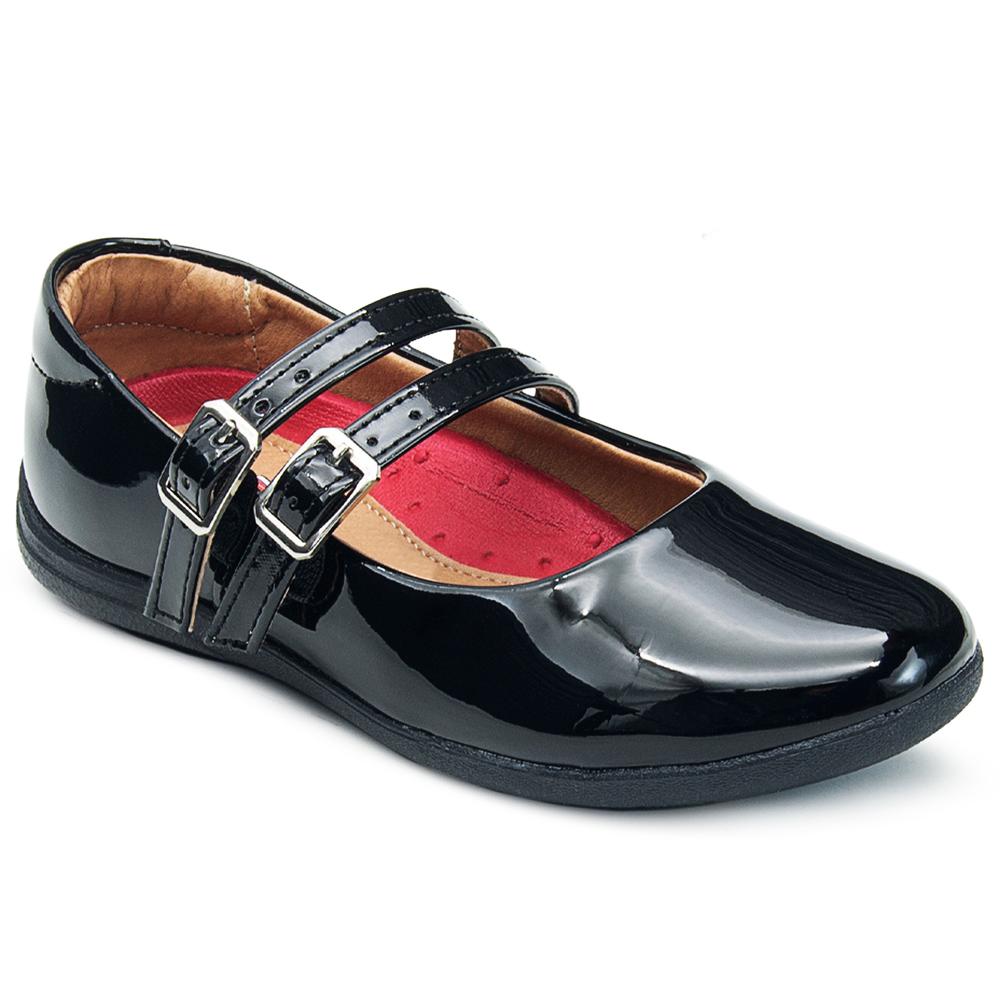 Foto 5 pulgar | Zapato Escolar Niña Charol Vavito Hebilla Antiderrapante Negro