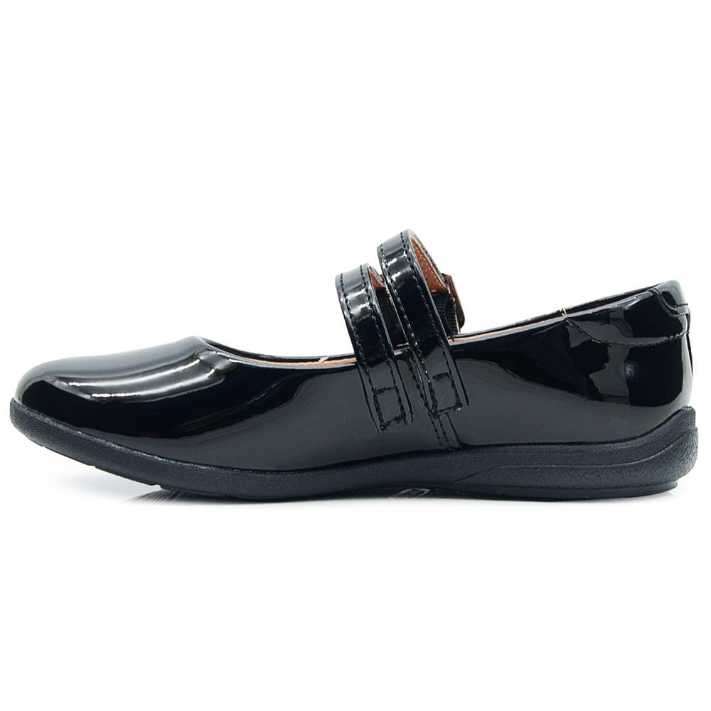 Foto 6 pulgar | Zapato Escolar Niña Charol Vavito Hebilla Antiderrapante Negro