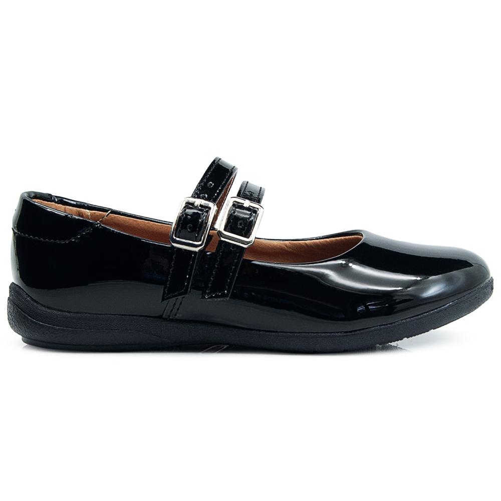 Foto 7 pulgar | Zapato Escolar Niña Charol Vavito Hebilla Antiderrapante Negro
