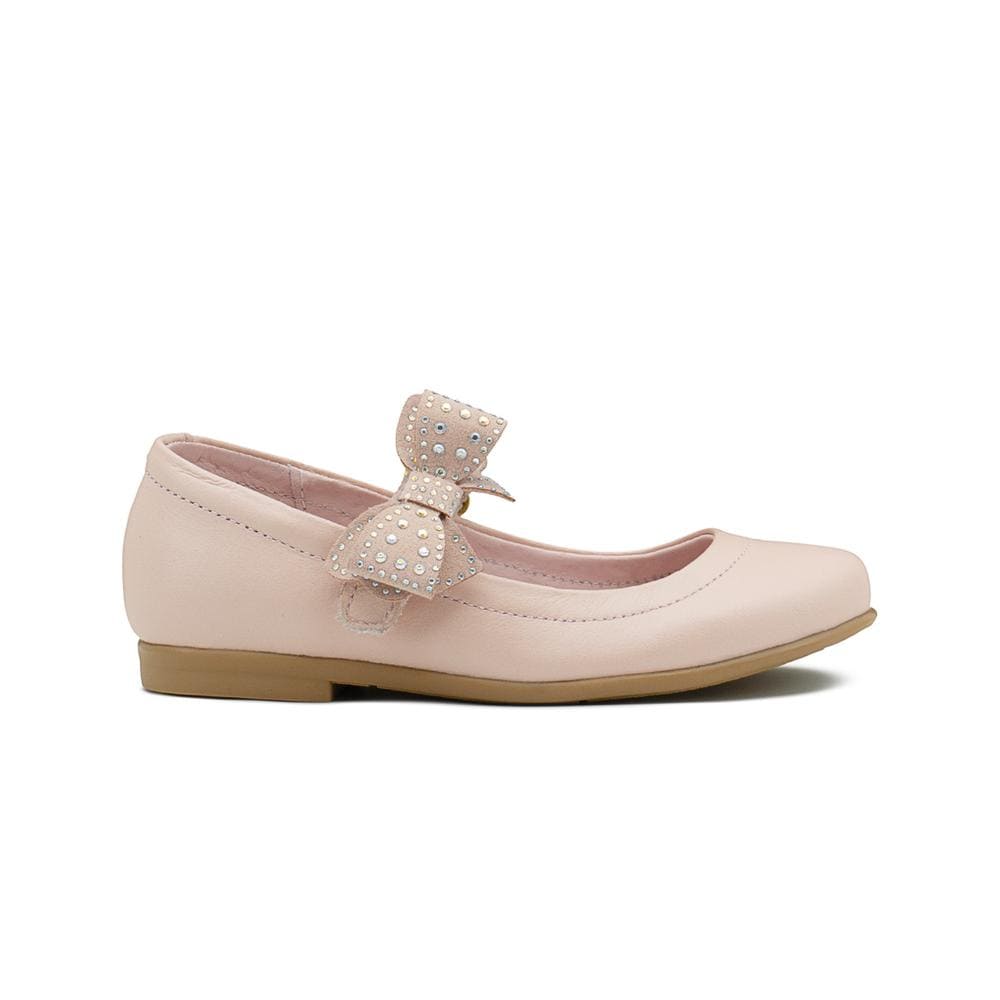 Zapato Karsten Para Niña Soporte Arco Moño Pedrería Rosa Rosa $959