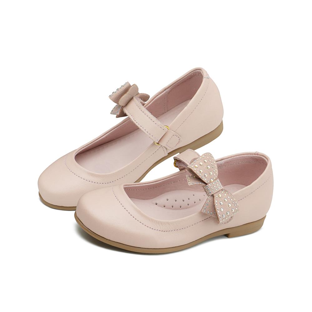 Foto 3 pulgar | Zapato Karsten Para Niña Soporte Arco Moño Pedrería Rosa Rosa