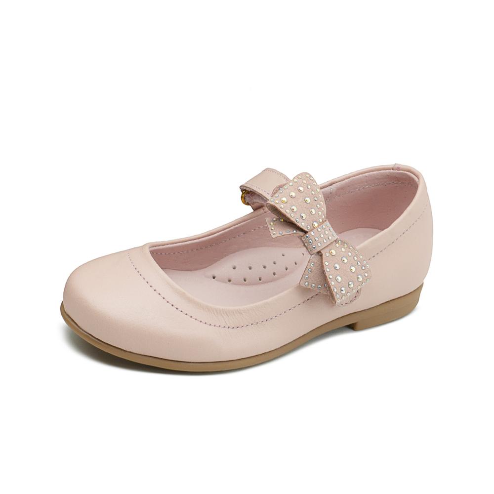 Foto 5 pulgar | Zapato Karsten Para Niña Soporte Arco Moño Pedrería Rosa Rosa