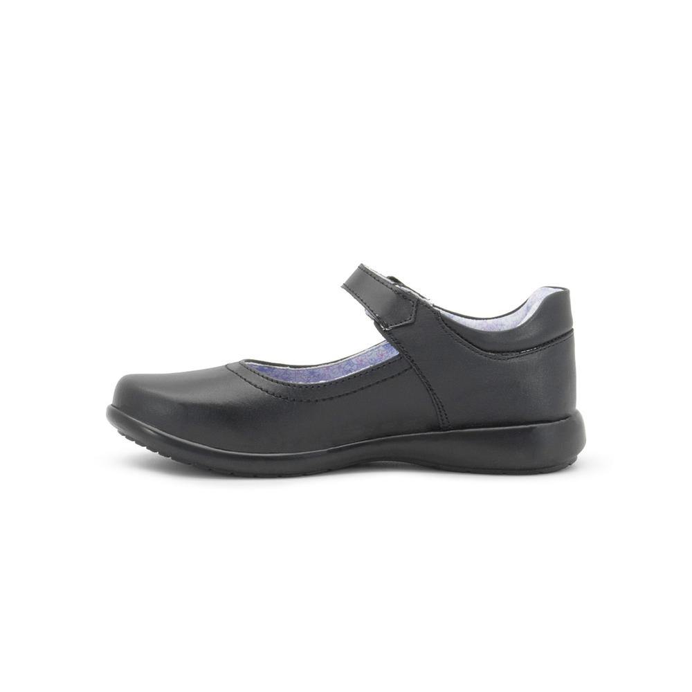 Foto 6 pulgar | Zapato Escolar Para Niña De Piel Bambino Soporte Arco Negro